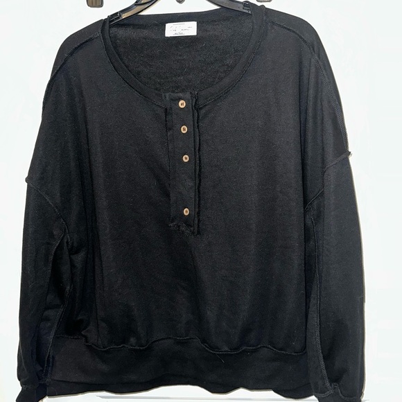 Pink Coconut Boutique Tops - Black Button-Up Women's Top